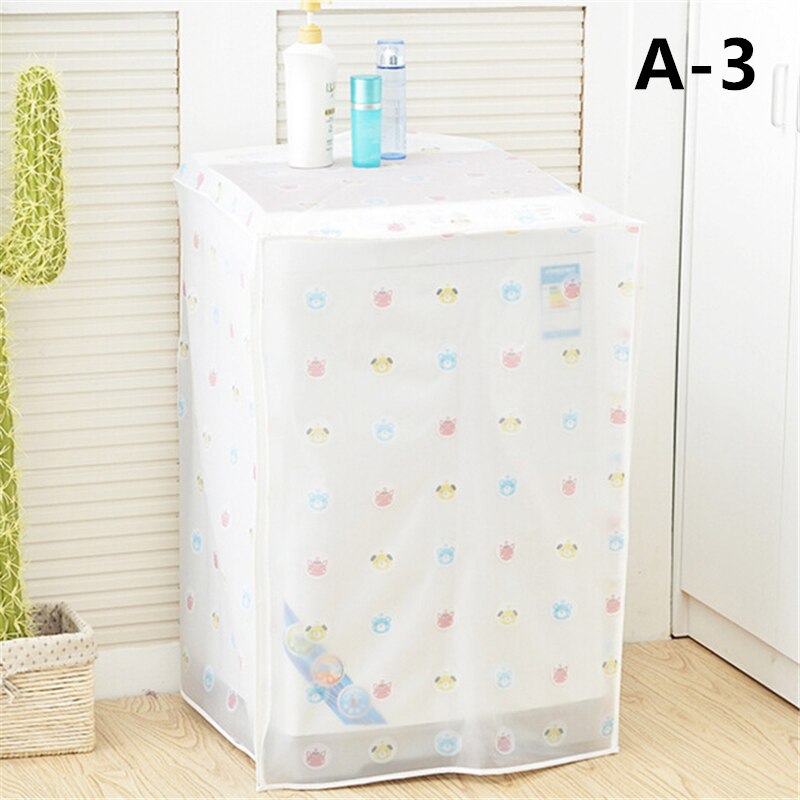 Transparent Waterproof Washing Machine Cover Sunscreen Home Automatic Impeller Roller Dust Cover For Drum Accessories