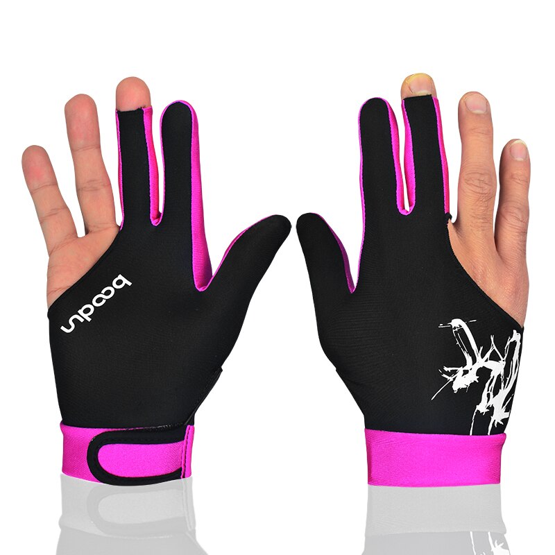 Guante de LICRA elástica Unisex, accesorio deportivo con 3 dedos, ideal para los tiradores de billar, Carom, Pool, Snooker, taco, para mano derecha o izquierda, 1 unidad