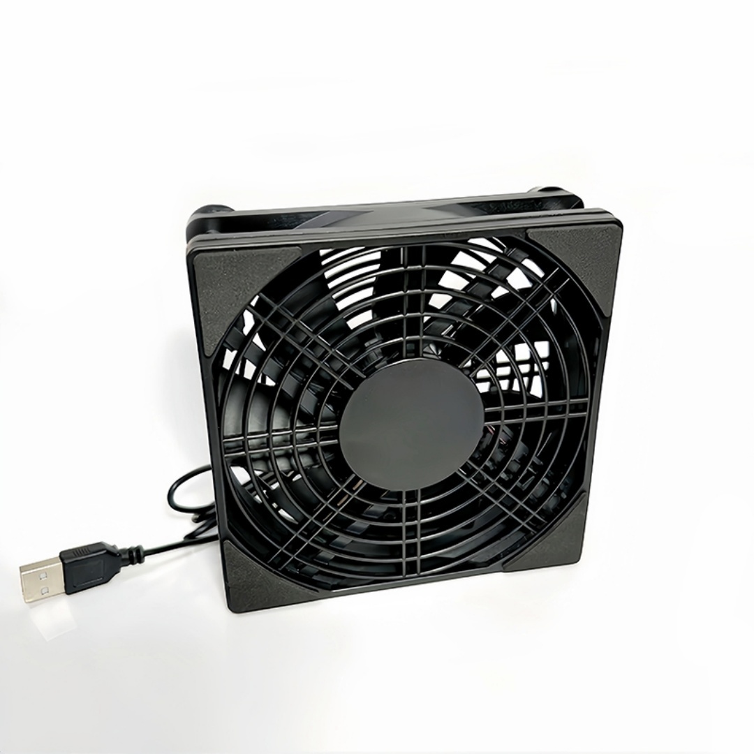 CX FUTRUE USB-Schnittstellen-Lüfter, 5 V, 120 mm ABS, Laptop/Computer/Handy/Router kann mit einer Geschwindigkeit von 1400.
