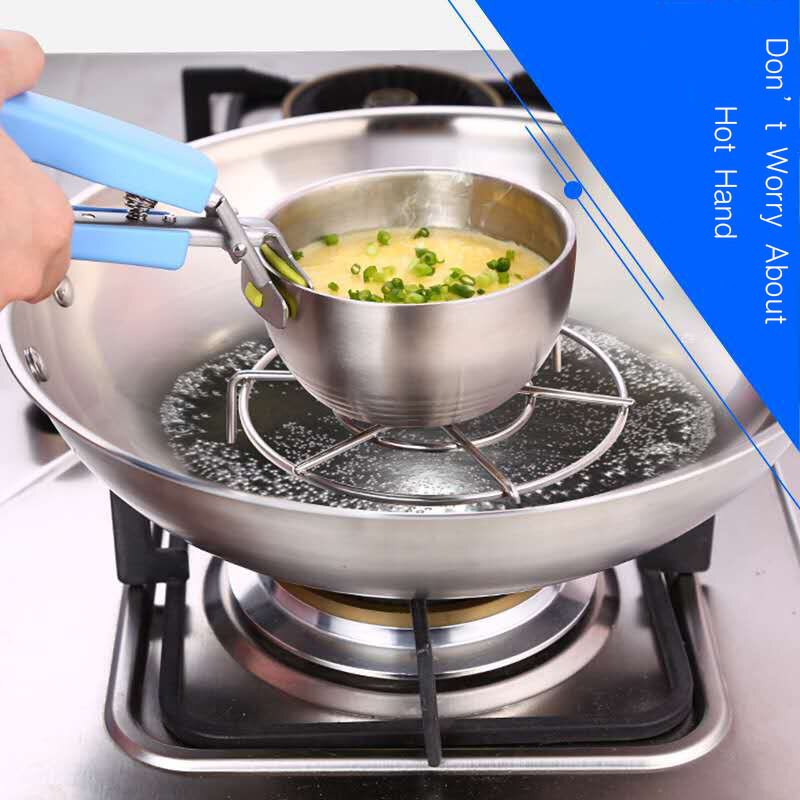 Fad plade grydeholder skål klip gripper til flytning af tallerken eller skål med mad ud fra øjeblikkelig gryde mikrobølgeovn luftfryser