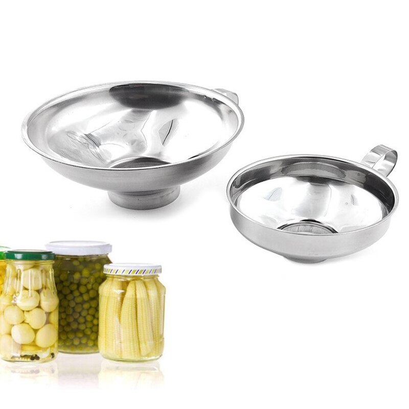 Strumenti per filtro a tramoggia a imbuto a bocca larga in acciaio inossidabile a imbuto da 1pc