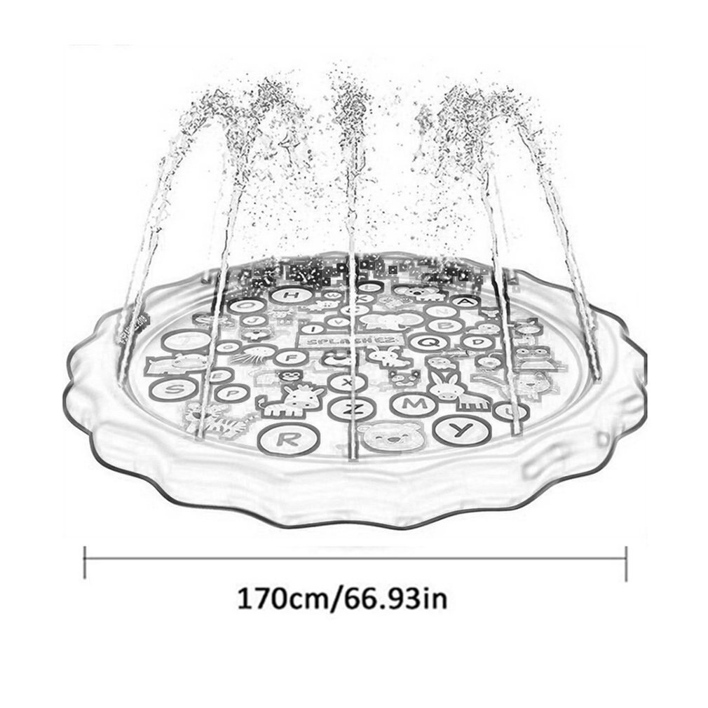 proprietà Acqua A Spruzzo tutto'aperto Cuscino Gonfiabile in PVC Acqua Nebulizzata Giocattoli per I Bambini Giocano Acqua Zerbino Spiaggia Prato spruzzatore Pastiglie