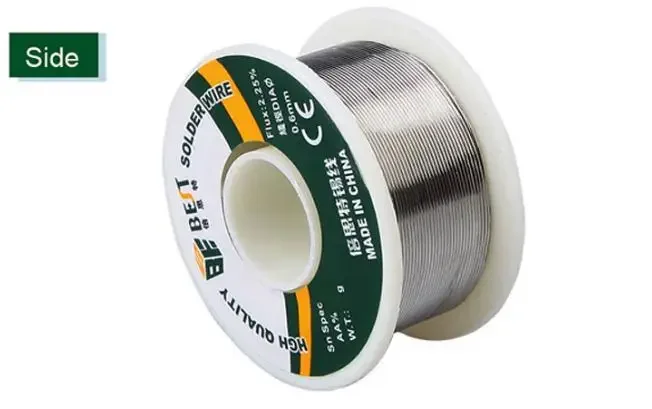 Fil d'étain à souder BEST0.3mm- 1.0mm 100g 60/40 fil d'étain fil d'étain fonte noyau de colophane meilleur 0.3mm-1.0 fil de soudure à souder rouleau