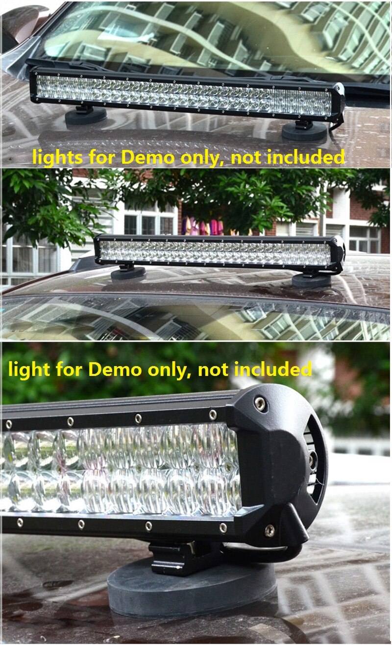 High power Rubber Magnet Car led light Mounting bracket base Lamp holder stand Magnetic sucker for Offroad Led bar Headlights