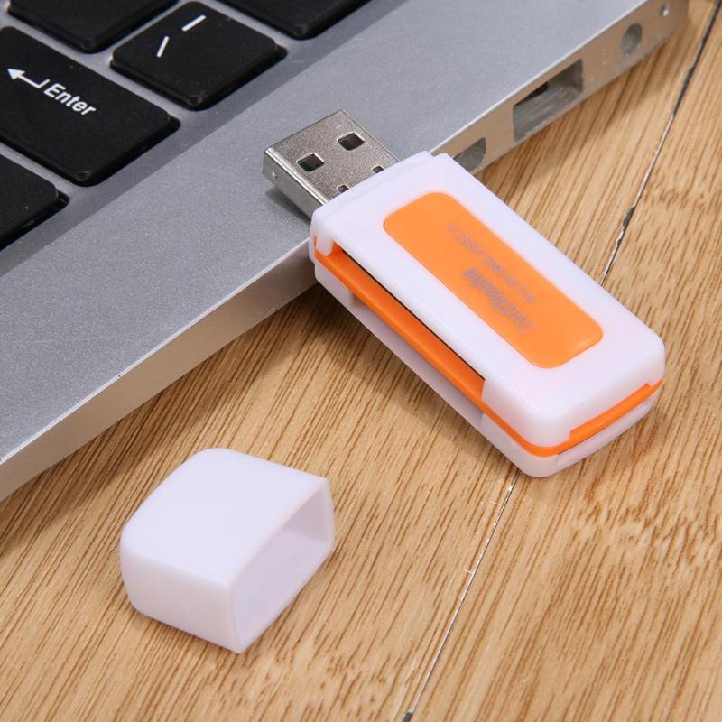 Alloyseed Kaartlezer 55X20 X12 Mm Draagbare Kaartlezer Usb-poort Aangedreven Voor Tf/Sd/Ms/Pro duo/M2 Card Slot/Mini-Sd/Sd Ultra/Mmc/