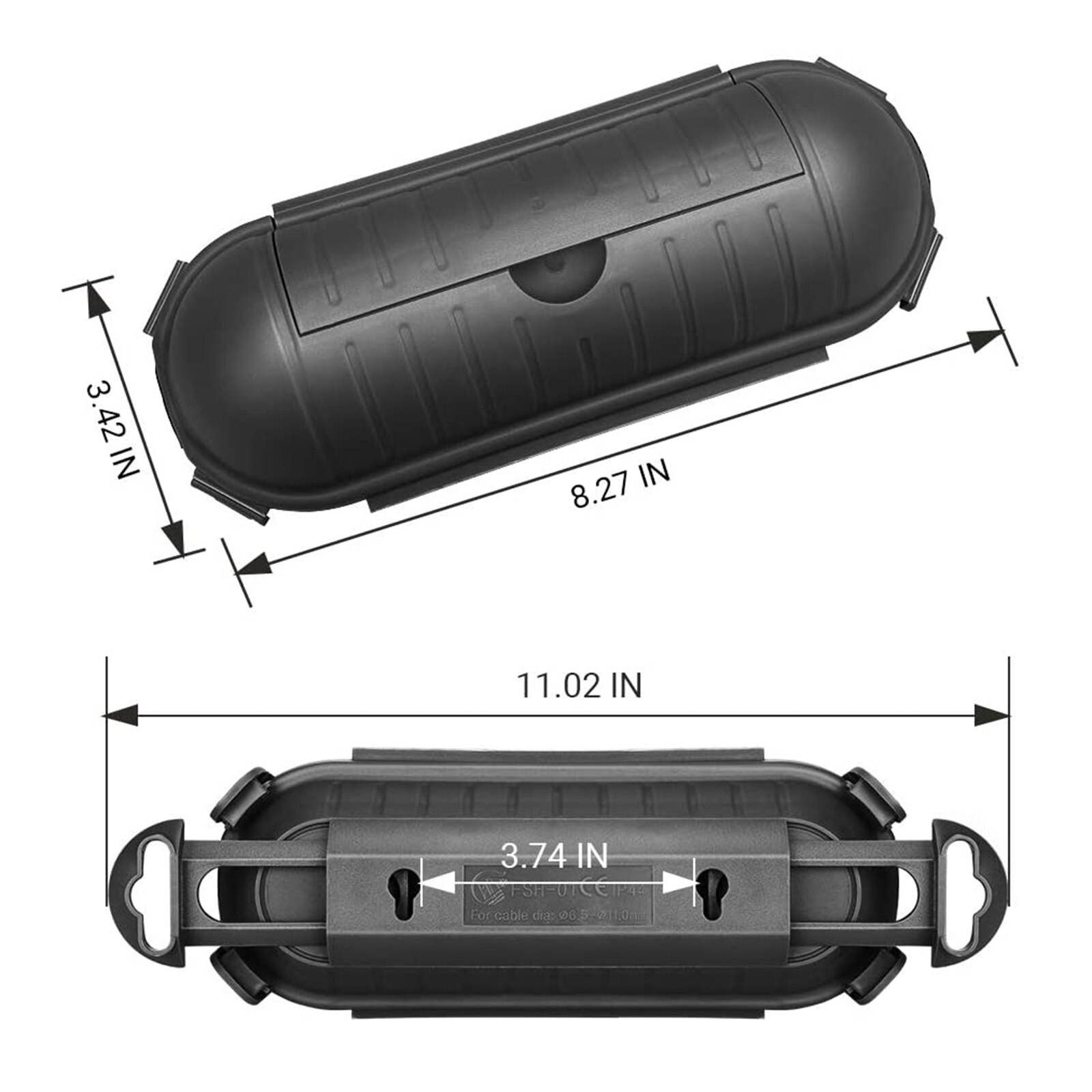 Junction Box Case For Garden Outlet / Plug / Power Tool Waterproof Weatherproof Wall Mountable Extension Cord Safety Cover