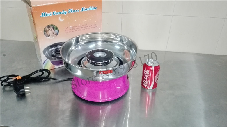 Commercial Candy Floss Machine mini Small Electric Cotton Candy Machine Pink Color 220V