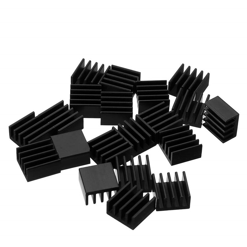 20 pçs de alumínio dissipador de calor cooler cooler raspberry pi dissipador de calor kit para computadores raspberry pi dissipação de calor