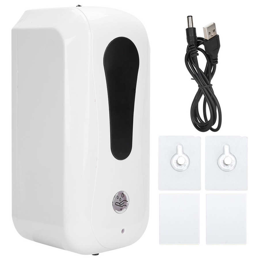 Sèche-mains automatique 1200ML distributeur de savon à Induction automatique sans contact mural liquide lavage des mains conteneur USB charge