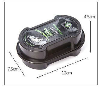 Éponge propre Double côté pour chaussures | Brosse à cire, gomme magique, chaussures de protection sans couleurs, sac en cuir 1 pièce