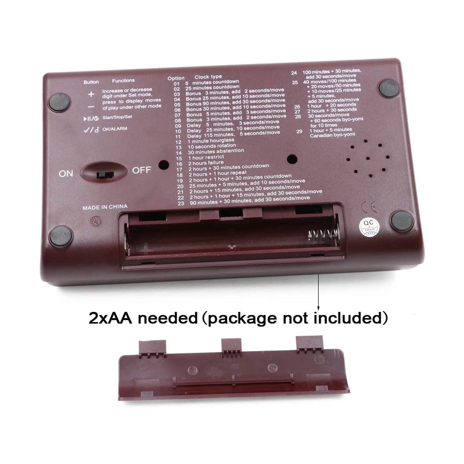 Portable Chess Clocks Digital Chess Board Competition Count Up Down Chess Games Electronic Clock Stop Timer