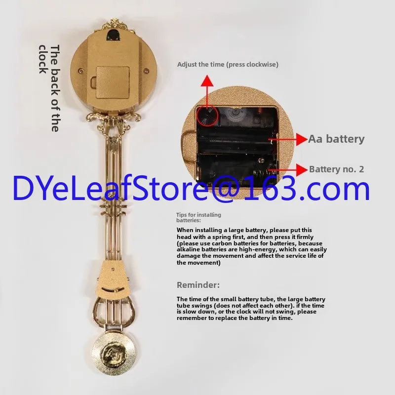 Vloer Slinger Accessoires Europese Woonkamer Slinger Klok Stand Uurwerk Verticale Quartz Klok Onderdelen