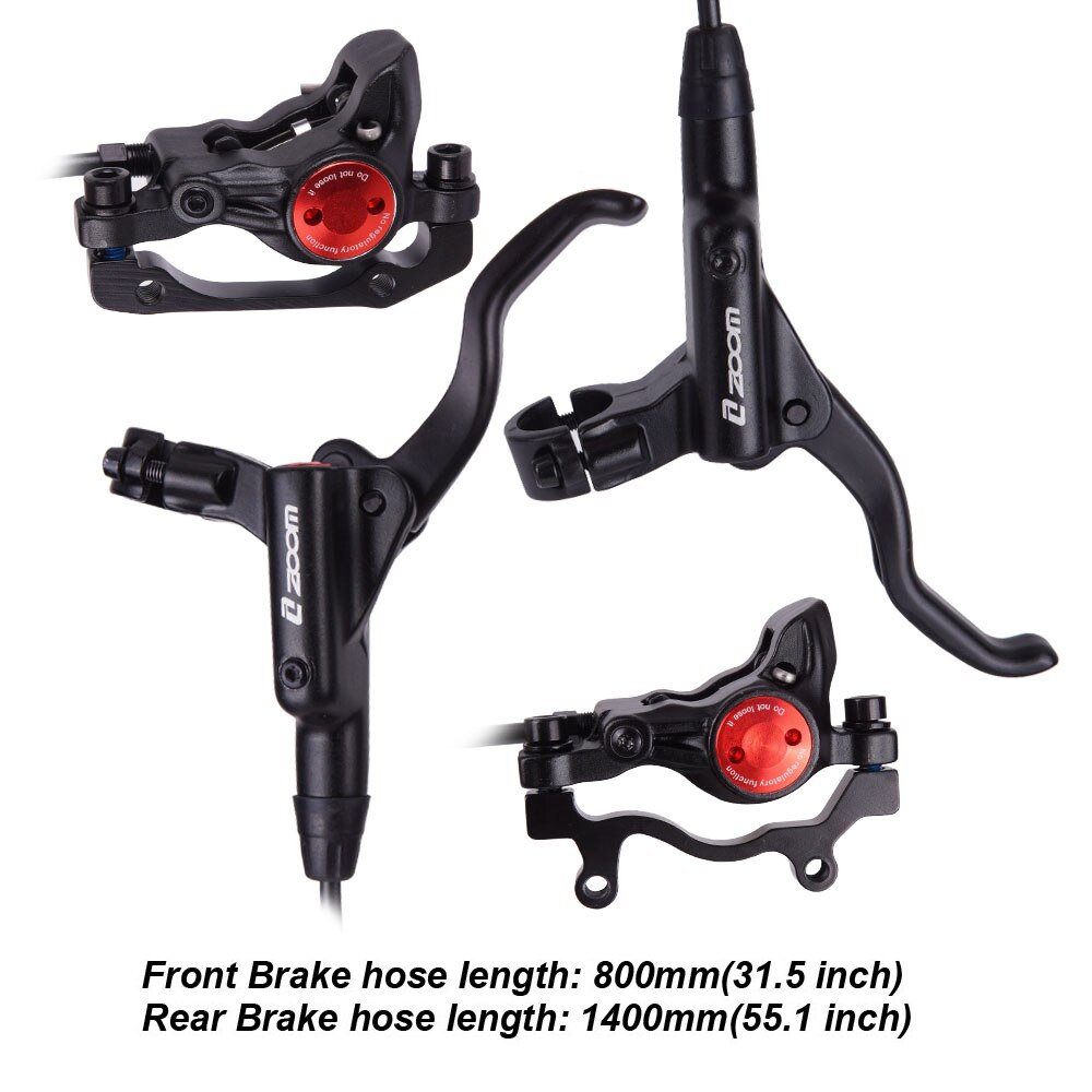 MTB Road Bike Hydraulic Disc Brake Calipers Front Rear 800/1400mm Mountain bike Kit Bicycle Oil Pressure Disc Brake Set