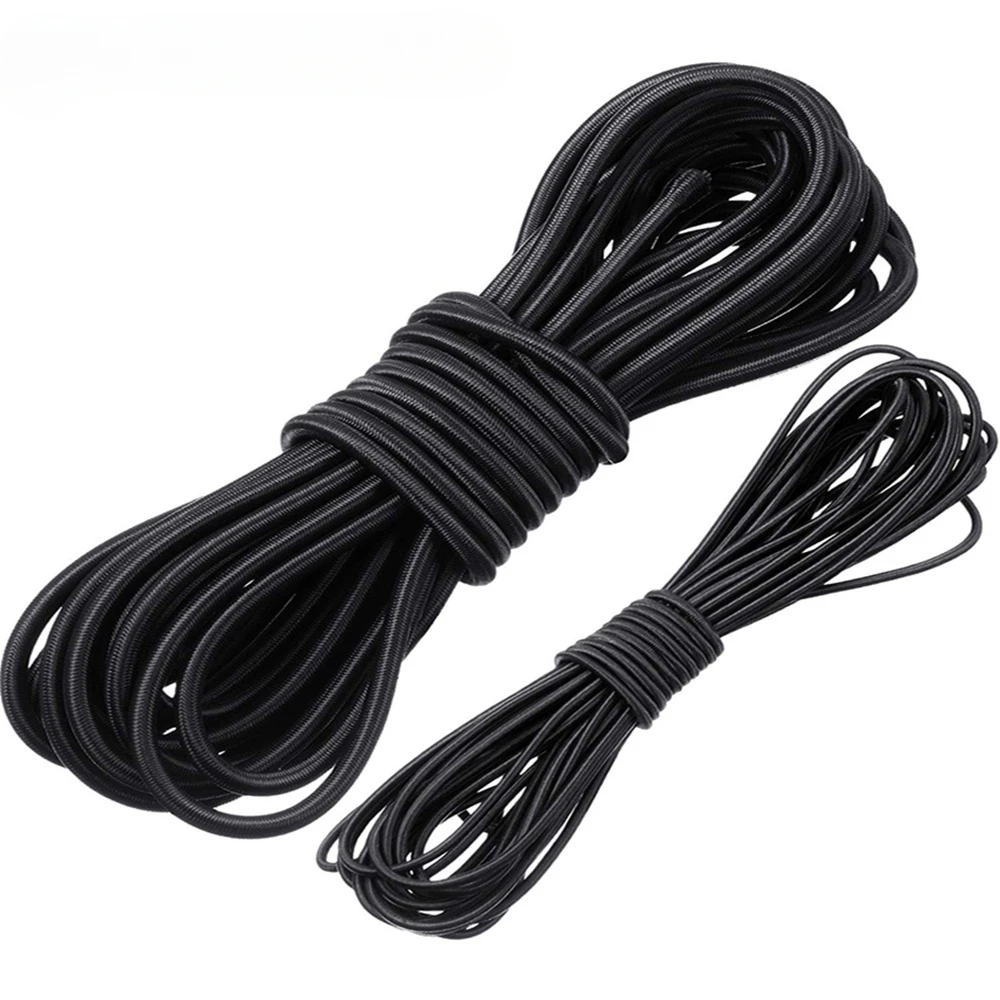 3/4/5/6/8MM negro fuerte cordón elástico banda de goma costura ropa suministros para manualidades banda elástica bandas de cuerda Accesorios