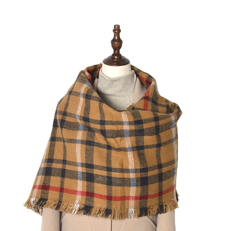 2020 nowy klasyczny szalik markowy szkocka krata mężczyźni i kobiety zimowy szalik ciepły szalik moda szalik na co dzień imitacja kaszmiru