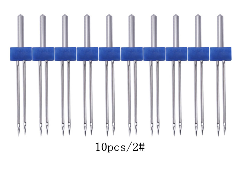 Twin Naalden, Double Twin Naalden Met Plastic Doos Voor Huishoudelijke Naaimachine: 10pcs 2mm