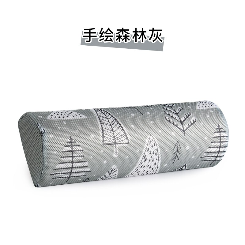 Small Pillow Half-Moon Foot Ankle Knee Lumbar Spine Support Leg Elevation Back Neck Memory Foam Massage Table Bed Recliner: Tree