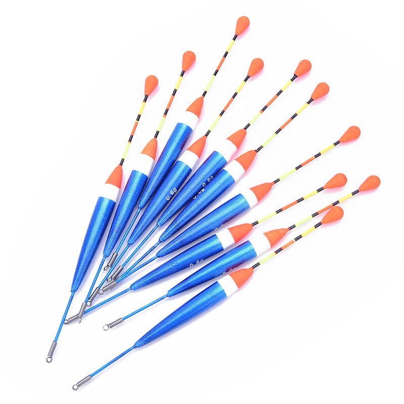 10Pcs/Lot Fishing Floats Set Buoy Bobber Fishing Light Stick Floats Fluctuate float buoy For Fishing Accessories