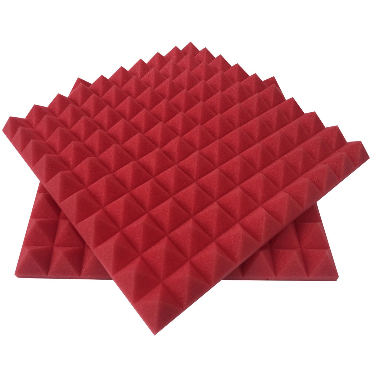 Home Scene Layout, Sound-absorbing Foam Wall, Indoor Sound-absorbing Soundproofing Foam Sound-absorbing Noise Sponge Foam#g30: Red