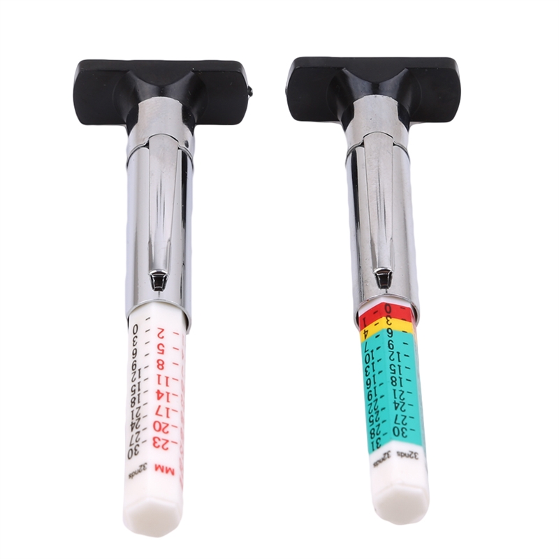 1pcs Abs Tire Pattern Vernier Groove Depth Gauge Measurement Tool Tire Pattern Safety Ruler Depth Gauges