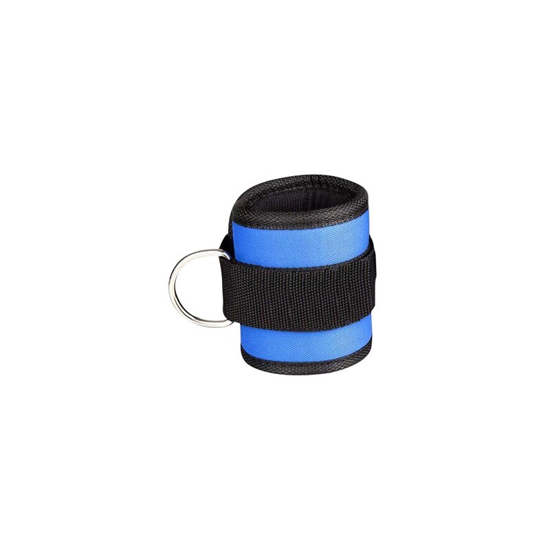 1 uds/2 uds Fitness ajustable D-anillo tobillo Pie de apoyo de tobillo Protector gimnasio pierna polea con hebilla deportes Protector para pies: 1pcs Blue