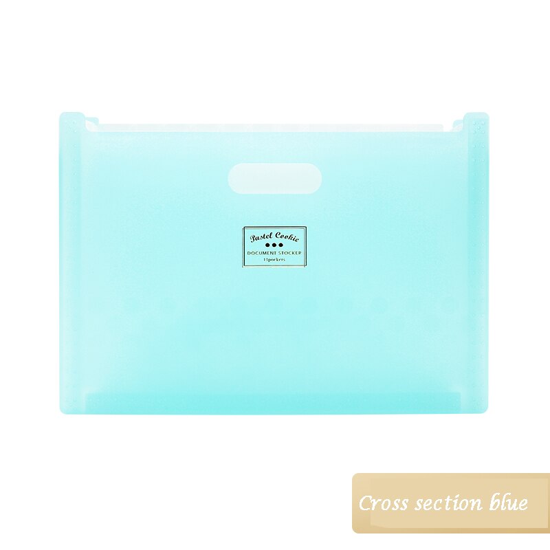 KOKUYO A4 Expanding File Folder Document Wallets Organizer Multi-layers for Table Storage Fresh Style A4 Document Shelf WSG-DFCS: kokuyo blue
