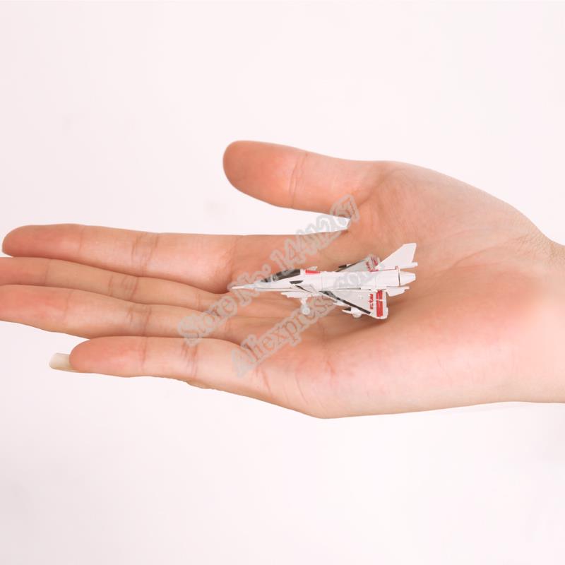 8 unids/set 4D avión para montar rompecabezas de plástico juguetes de combate militares para niños