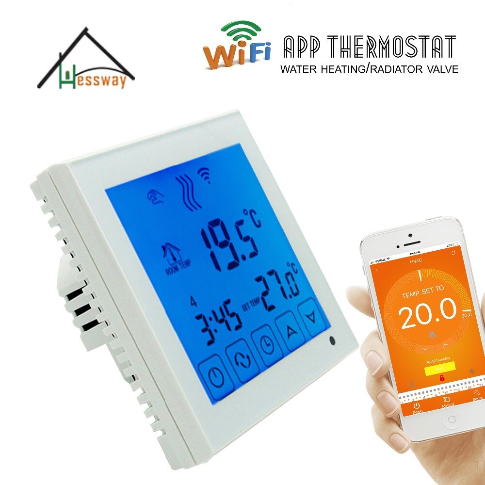 Eu installasjon wifi styrt termostat oppvarming wifi termoregulator til varmt gulv