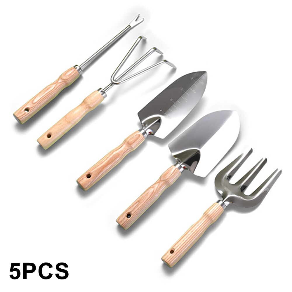 Garden Tool Soft Grip Hand Trowel Bonsai Shovel Rake,Cultivator,Weeder Tools Ergonomic Handle,Garden Lawn Farmland Transplant: 5PCS SET