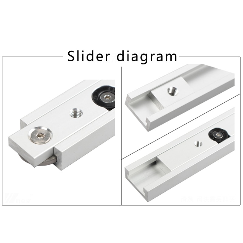 Aluminum T Track Rail Miter Track Stop Limiter Mit... – Grandado