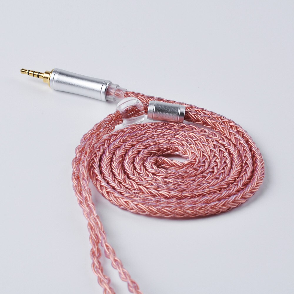 AK Kinboofi 16 Core Verzilverd 2.5/3.5/4.4mm Evenwichtige Oortelefoon Upgrade Kabel Met MMCX/2Pin voor AS10 ZS10 PRO ZSX TRN X6 C12