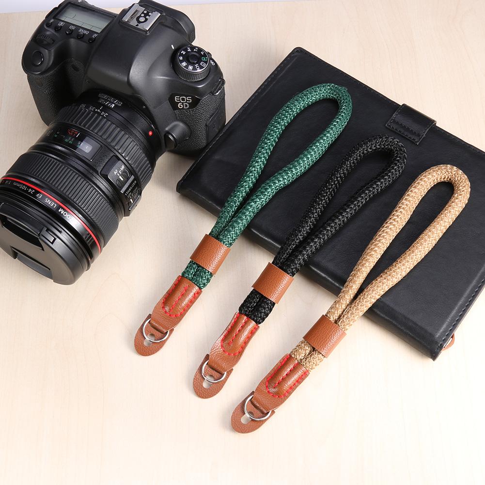Alliage – bracelet de poignet tressé en nylon pour appareil photo numérique, fait à la main, avec poignée, pour Canon Sony Leica Digital SLR