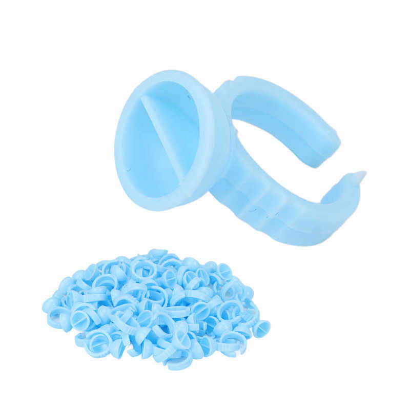 Glue Rings Eyelash Extension Glue Cups Finger Holder for Technicians for Eyelash Extensions