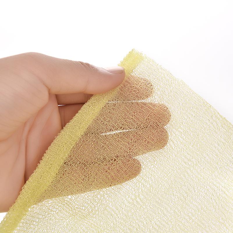 Zlinkj krop nylon eksfolierende badekar bruser rengøring vask skrubbe klud håndklæde svampe scrubbere sanitetsudstyr suite