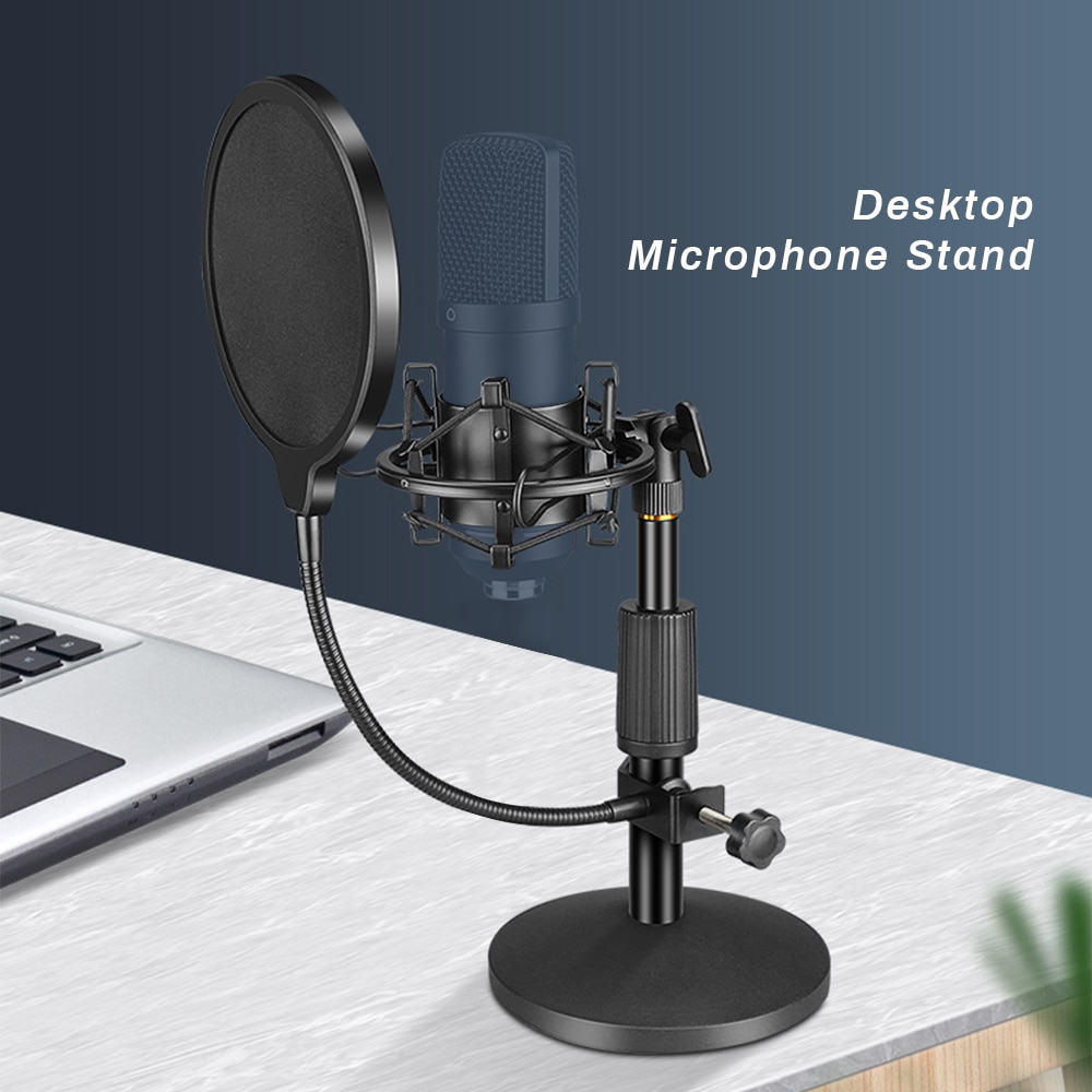 Beroep Usb Condensator Microfoon Tafelblad Stand Met Shock Mount Houder Pop Filter Microfoon Stand Voor K669 K670 Bm 800 Microfoon