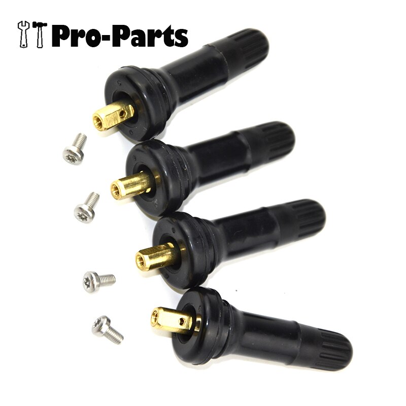 4Pcs TPMS-01 Replacement Rubber Wheel Rim TPMS Tire Pressure Monitoring System Tire Valve Stems for Buick Chevrolet GMC Cadillac