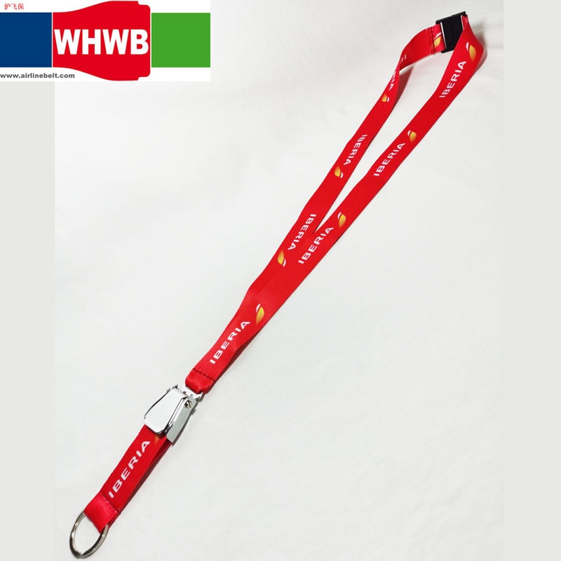 Espanha iberia companhias aéreas avião fivela cordão id crachá caso de cartão titular piloto voo tripulação empresa escritório pessoal correias do telefone