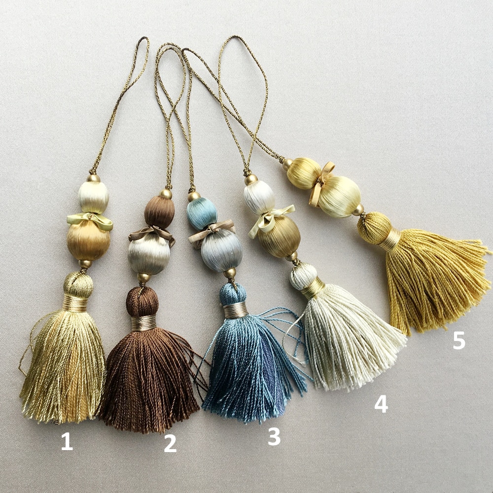 Delicate Kleine Viscose Sleutel Kwastje Druppels voor Hometextile Tafelloper Sofa Cover Volant Tas Decoratieve Accessoires