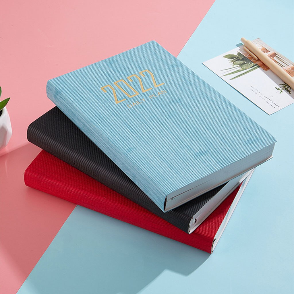 Planner Schedule Soft Faux Leather Cover Weekly Monthly Life Planner with Time Slots Appointment Book A5 Size 200 Sheets