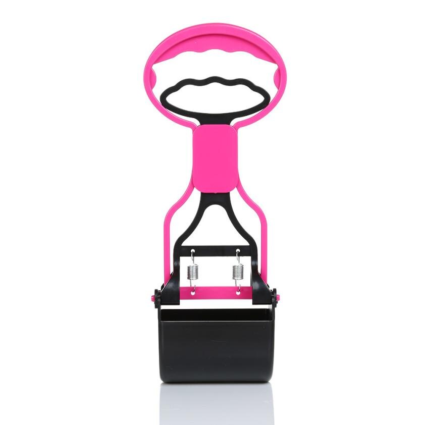 Perro mascota Pooper Scooper Poop Scoop limpio recoger limpiador de excrementos 0330: red