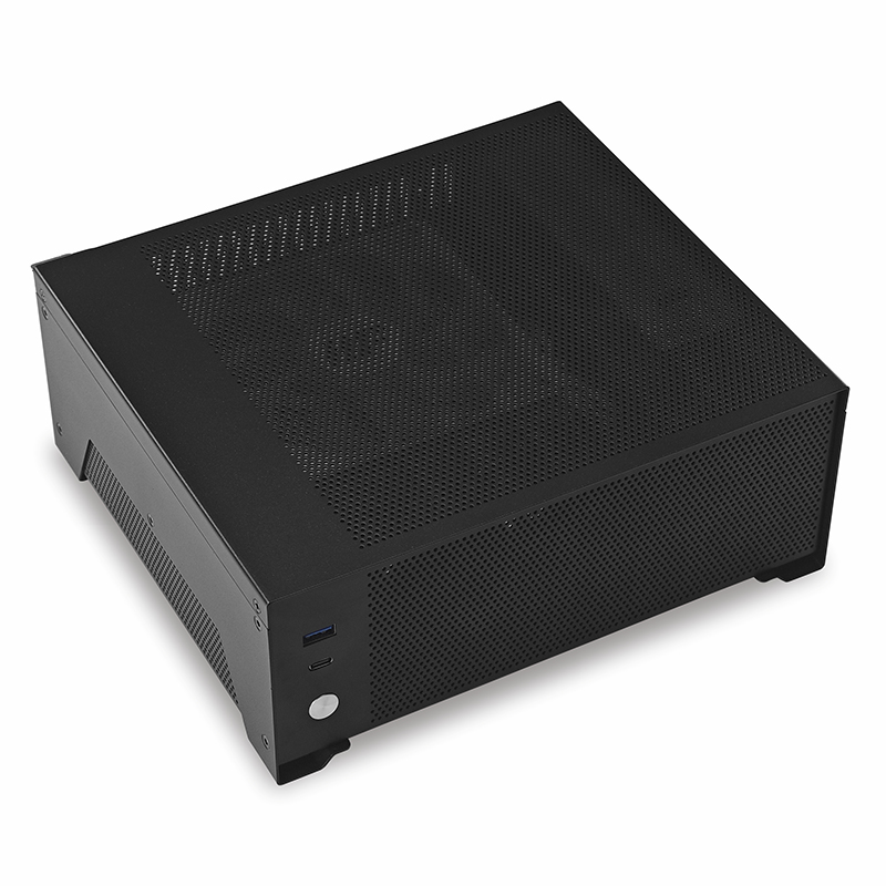 Metalfish  t10 Mini-itx-gehäbenutzen, 4.8l kleine bürogehäbenutzen, unterstützt integriertes flexibles netzteil, /70mm hoch-coiler-/oculink-erweiterungskarten