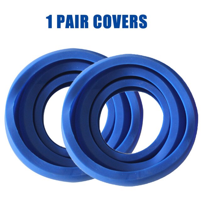 DMAR-ensembles de couvercles en caoutchouc pour haltères, couvercle de protection pour tranches d'haltère, silencieux et antidérapant, équipement d'entraînement physique, accessoires: Blue