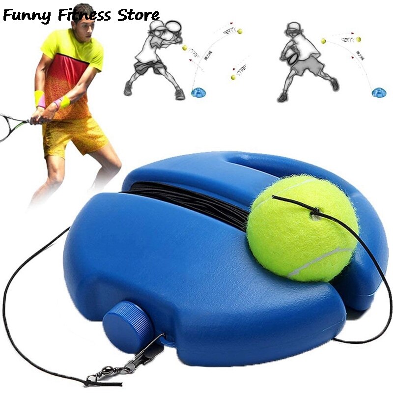 Heavy Duty Tennis Training Aids Base With String Baseboard Practice Set Rebound Tennis Ball Trainer Partner Sparring Device