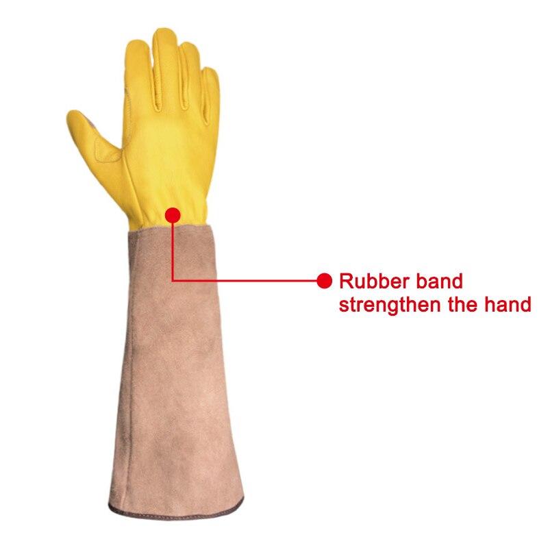 Guantes de jardinería largos, guantes de jardín a prueba de espinas de poda rosa con guanteletes largos de protección para el antebrazo, Unisex, TB