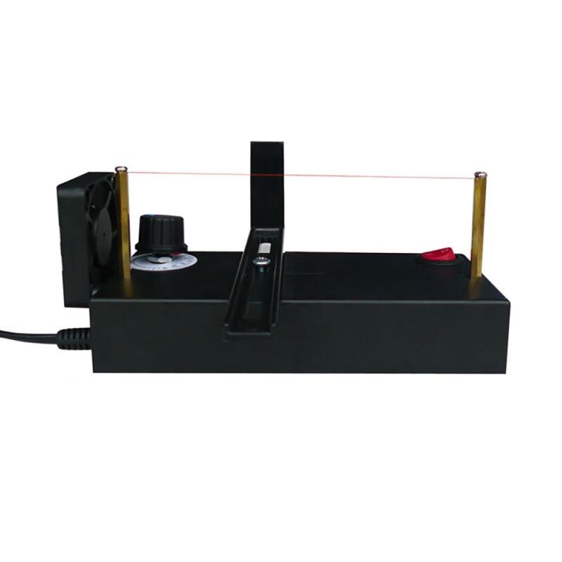 Die-Cut Machine Mini Cutting Machine Manual Electric Heating Cutter for Ribbon Lace Braided Belts Thermal Cutter with Fan: EU Plug with Fan