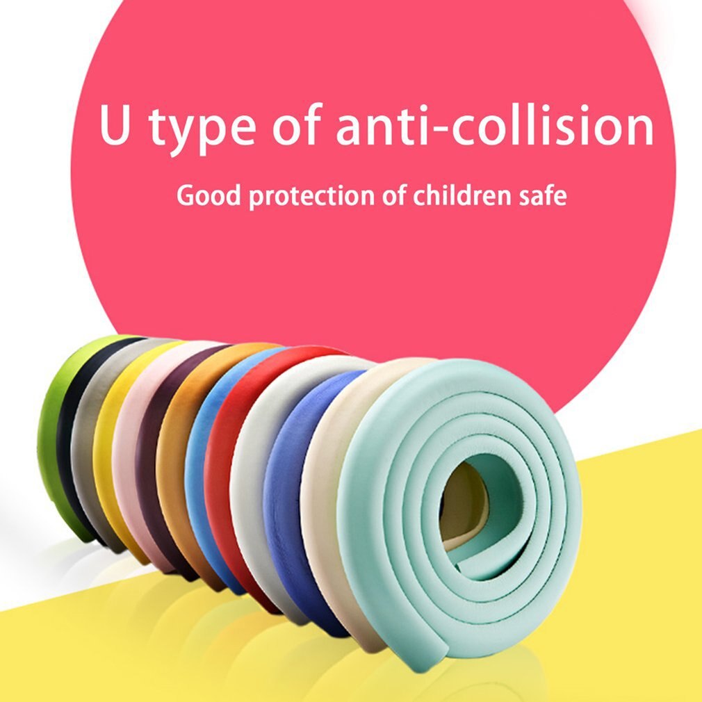 2M U Shape Extra Thick Furniture Table Edge Corner Protectors Desk Cover Protectors Foam Baby Safety Bumper Guard