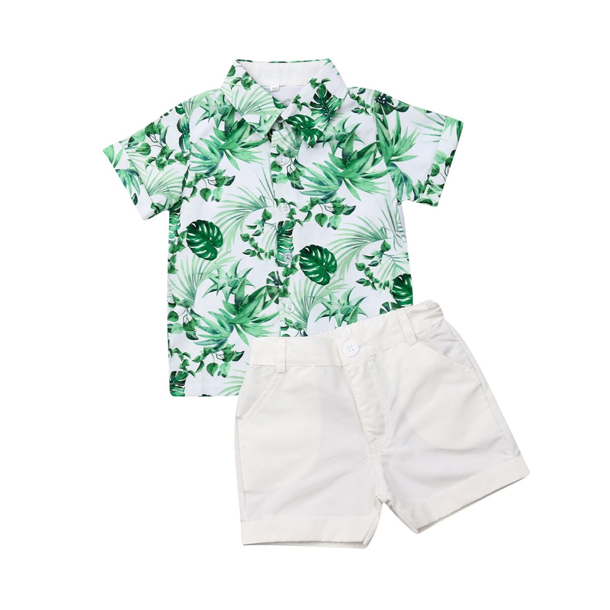 2 stk toddler kid baby boy gentleman skjorte top+bukser shorts tøj outfit sæt: B / 24m