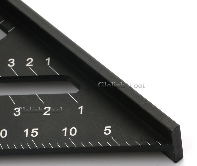 7" Inch Triangle Ruler Measuring Tool Quick Read Square Layout Tool Triangle Angle for Carpenter Ruler For Woodworking