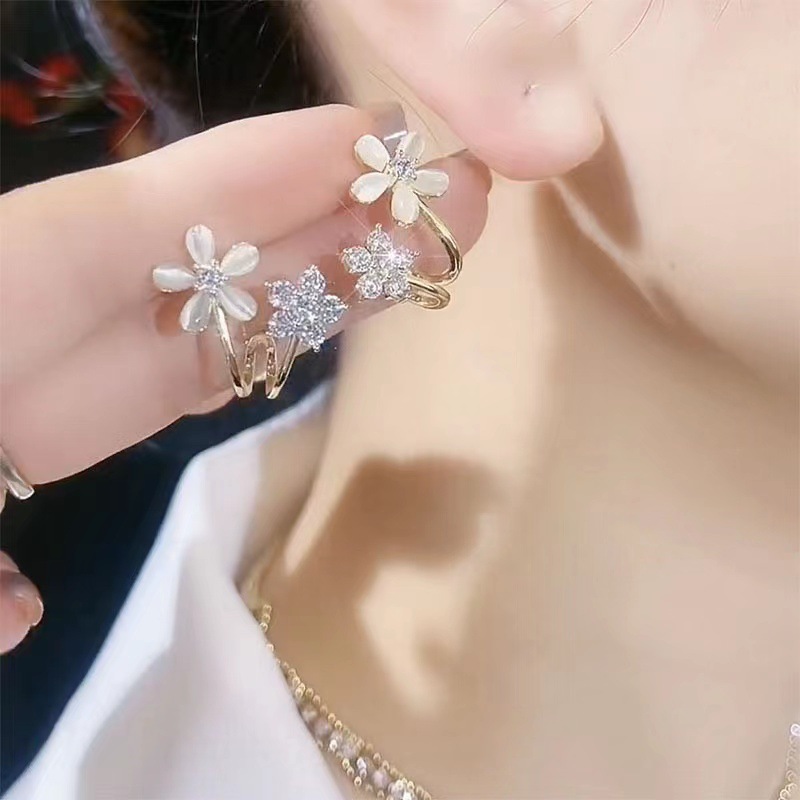 LATS-pendientes geométricos multicapa de perlas de circón para mujer, aretes colgantes de cristal, joyería de , de , estilo coreano: Rojo óxido