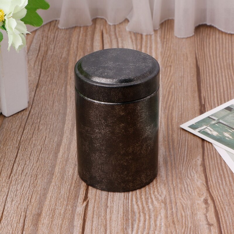 Mini Porable Thee Box Blik Reizen Outdoor Vaas Verzegelde Blikken 4.5x6.5 cm Ondersteuning